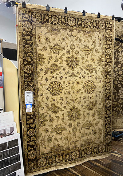 Chobi 6×9 208 Ivory/Brown Allfloor/Boteh Area Rug