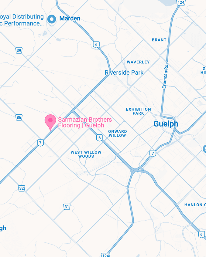 Guelph location map