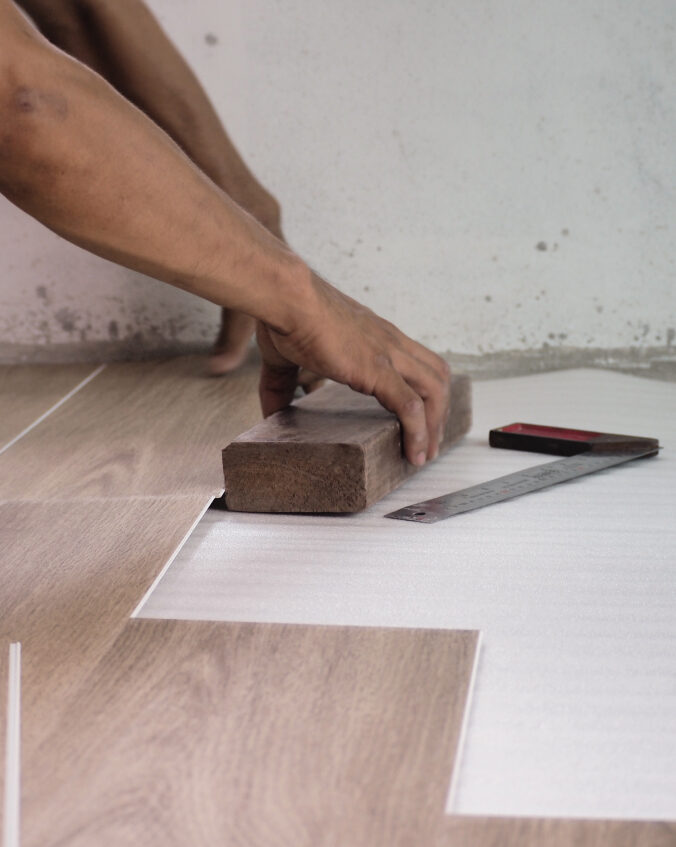 Luxury vinyl installation