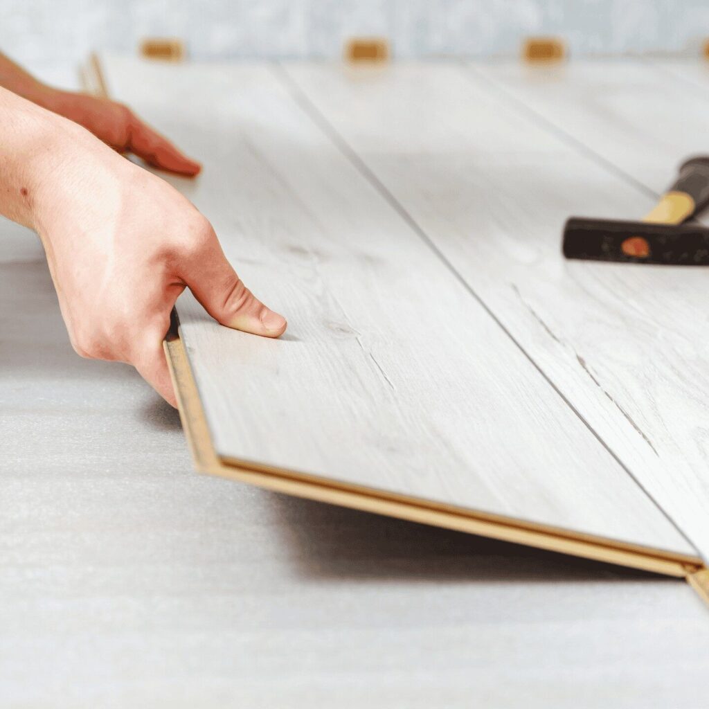 Luxury vinyl installation