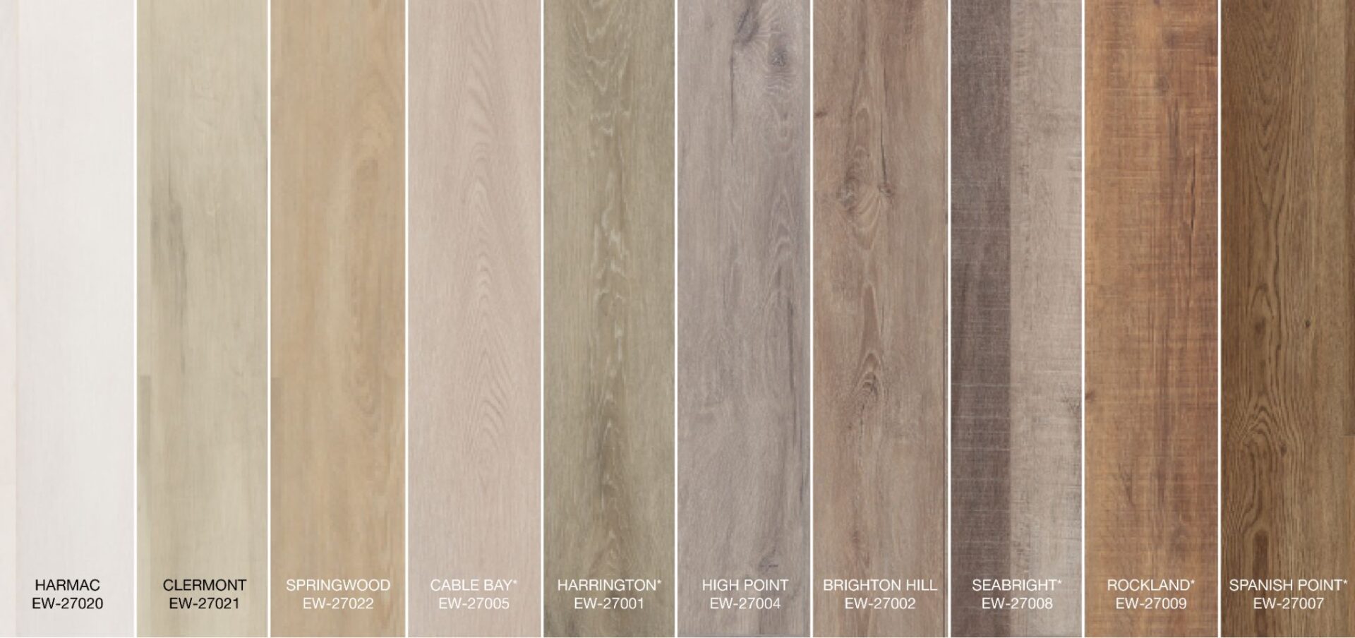 EverWood Designer Collection Toryls samples