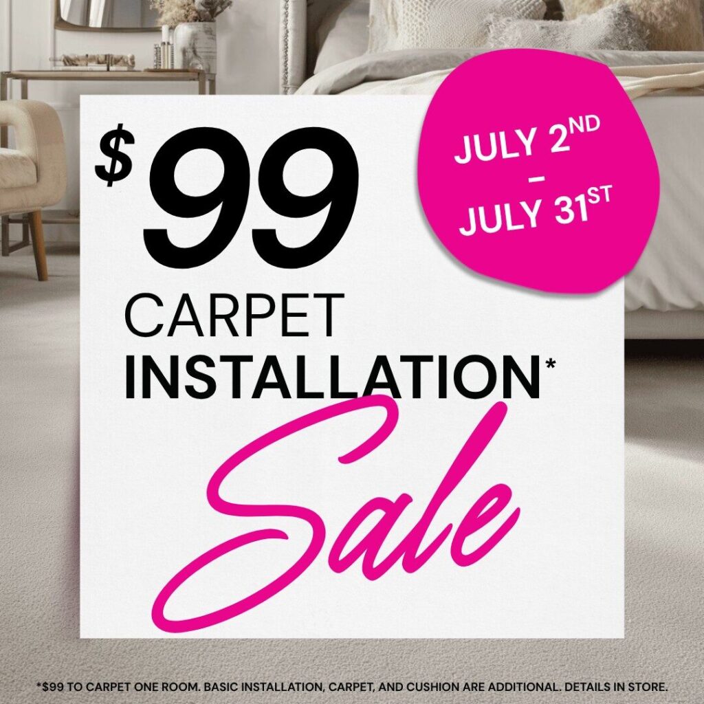 Carpet installation sale